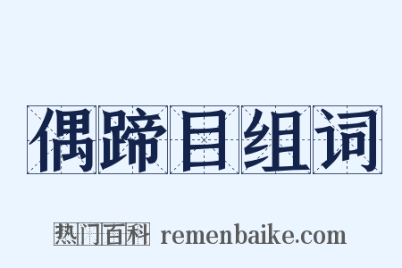 偶蹄目组词是什么意思的图片